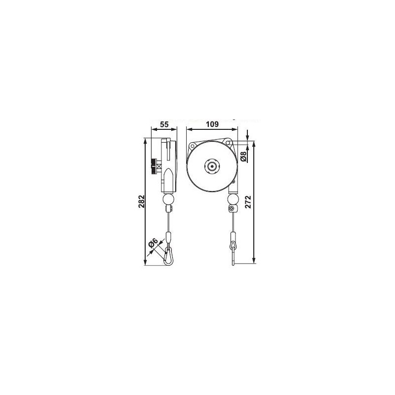 Equilibreur cable INOX standard charges légères