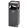 Cendrier poubelle 4 ouvertures anthracite