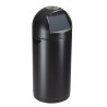 Poubelle avec couvercle a trappe et cendrier 52L