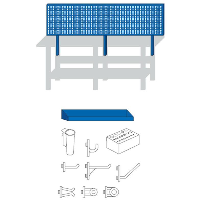 Panneau perforé range-outils