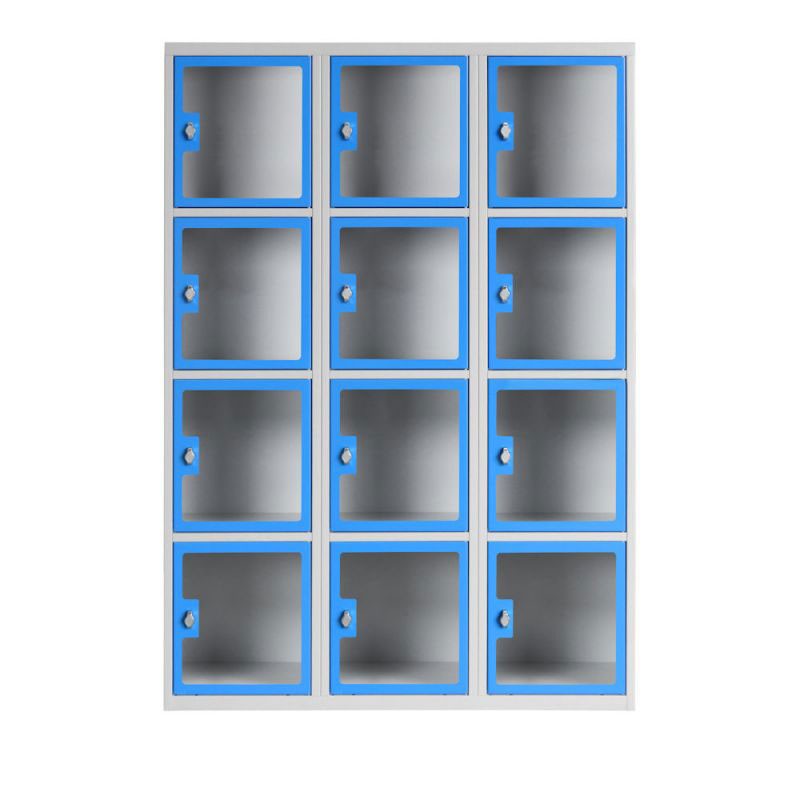 Vestiaire porte transparente plexi scolaire