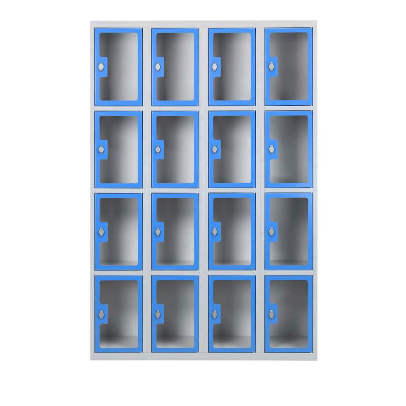 Vestiaire porte transparente plexi scolaire