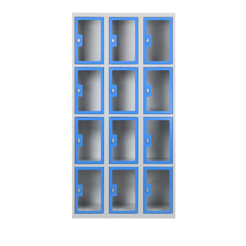 Vestiaire porte transparente plexi scolaire