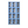 Vestiaire porte transparente plexi scolaire