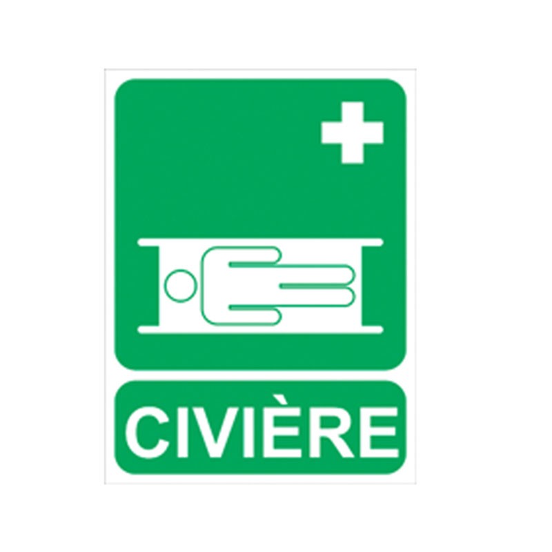 Panneau de signalisation civière rigide