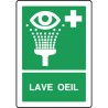 Panneau Rinçage des yeux