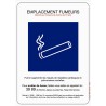 Panneau d'emplacement fumeurs 210 x 297