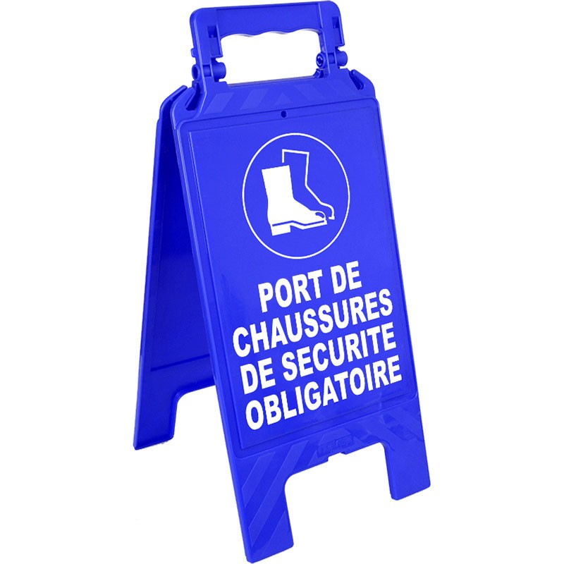 Chevalet de signalisation port chaussures sécurité