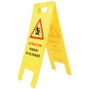Panneau de signalisation pliable "danger sol glissant"