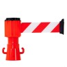 Dérouleur à sangle rouge/blanc 3mx5cm pour balise