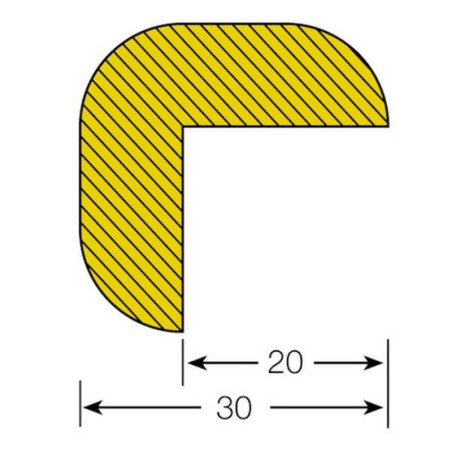 Mousse de protection en équerre pour bords 422.17.559