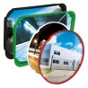 Miroir circulation cadre rouge VisiomR914