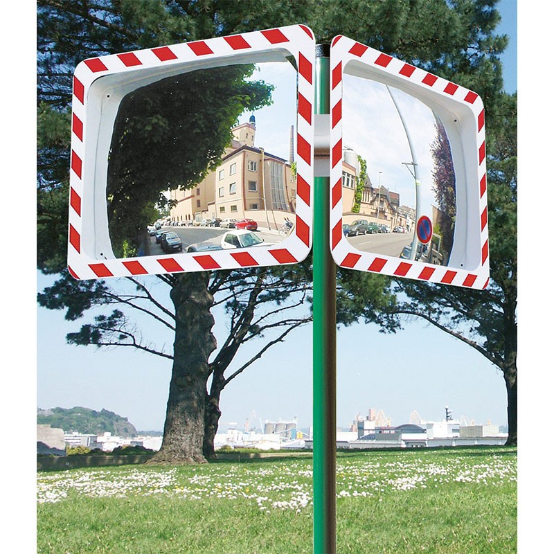Poteau acier miroir sécurité VialuxPOT 76-6005