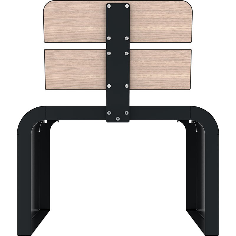 Banc avec pied en acier - Urbains, confort, design et durabilité