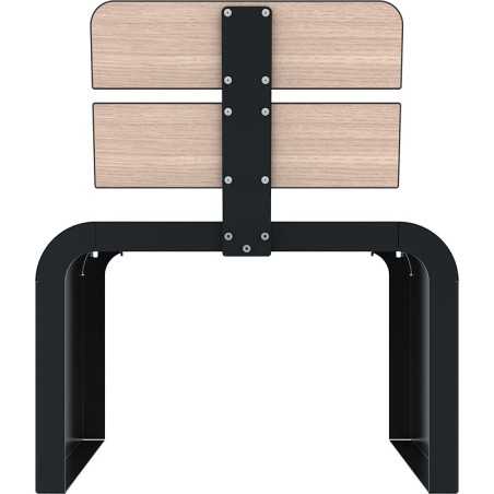 Banc avec pied en acier - Urbains, confort, design et durabilité