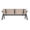 Banc avec lames et accoudoirs - Mobilier urbain durable