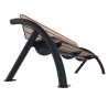 Banc avec lames et accoudoirs - Mobilier urbain durable