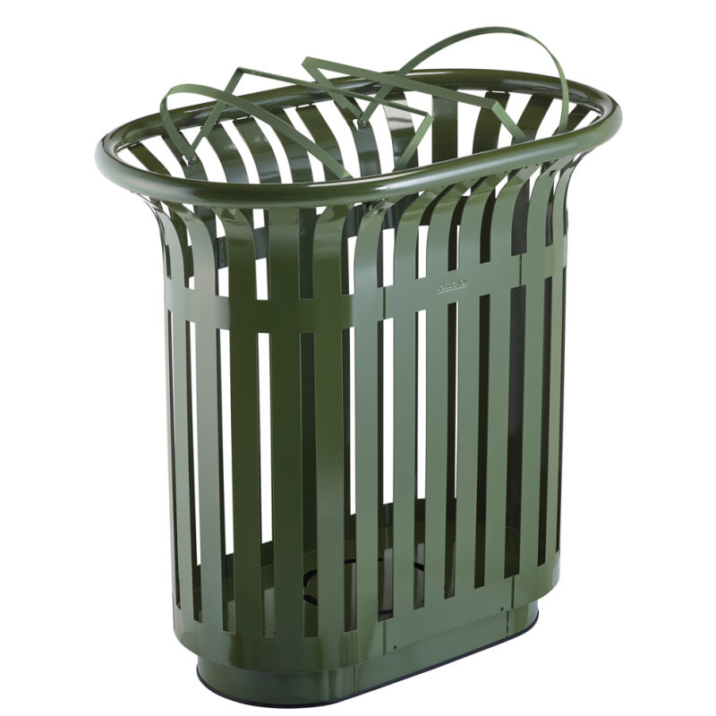 Poubelle vert olive